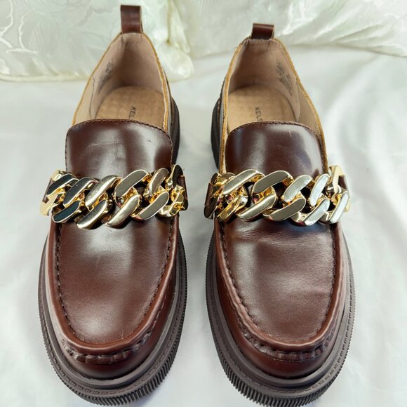 New! Kelsi Dagger Brooklyn Pulse Chain Platform Loafer - Picture 3 of 8